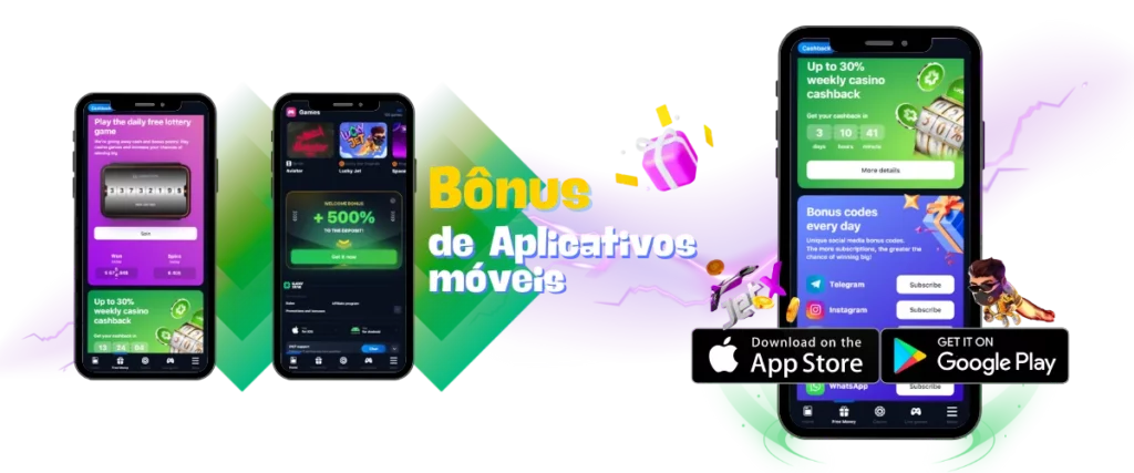 baixe o aplicativo LuckyStar em seu smartphone e ganhe um bônus de 500%